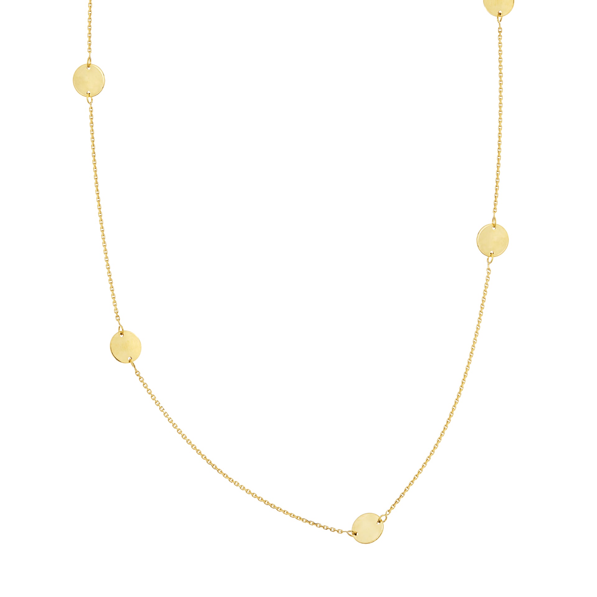 Collection Hemsleys 14K 6mm Disc-By-Yard Collier