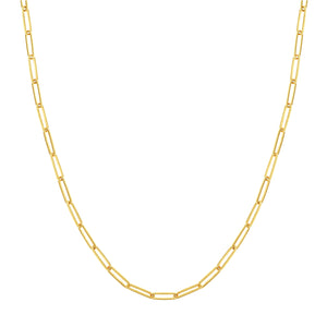 Hemsleys Collection 14K 3.90mm Paperclip Necklace