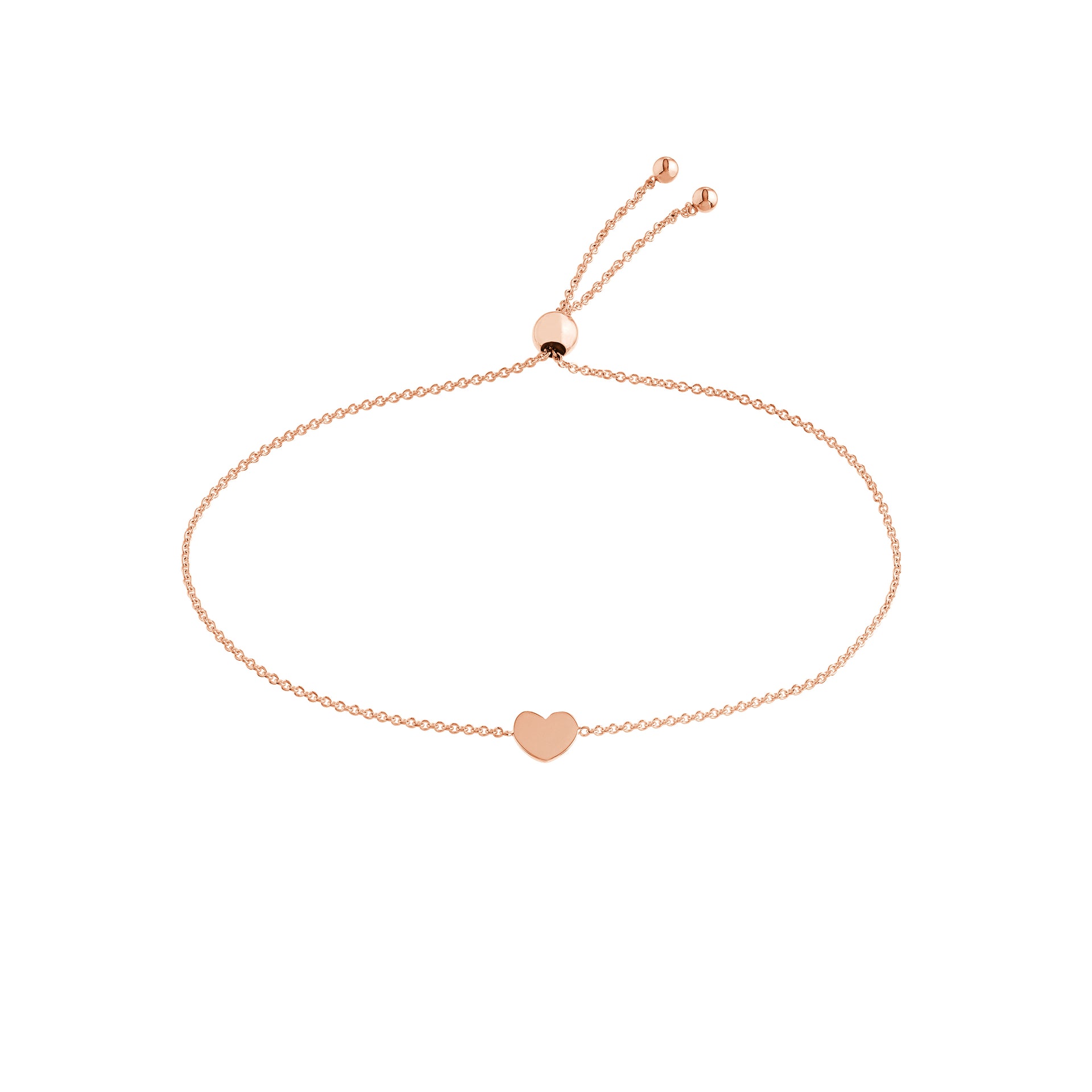 Bracelet Bolo 14K à coeur soufflé de la collection Hemsleys