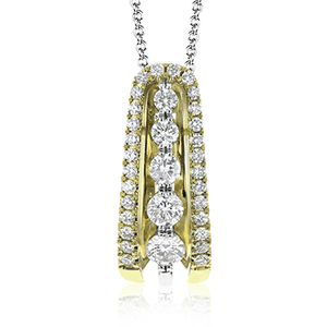 Simon G 18K Diamond Gradual Toggle Pendant