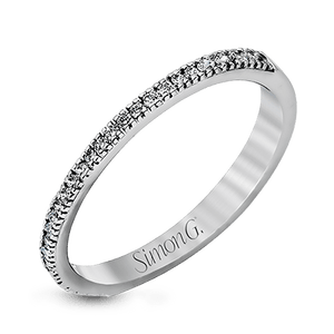 Simon G 18K Cushion Diamond Halo Dainty Engagement Ring