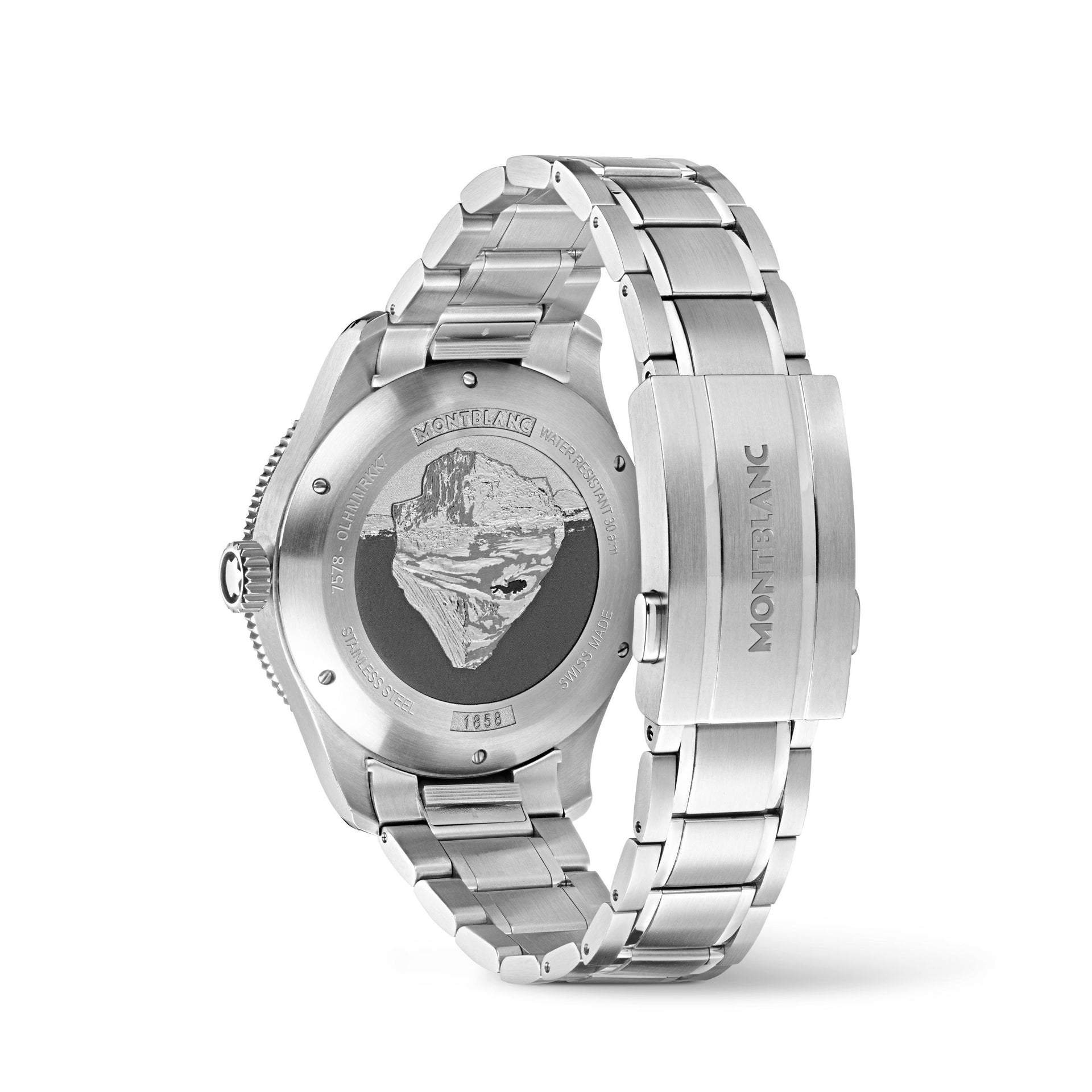 Montblanc 1858 Iced Sea Automatic Date (Cadran bleu / 41mm)