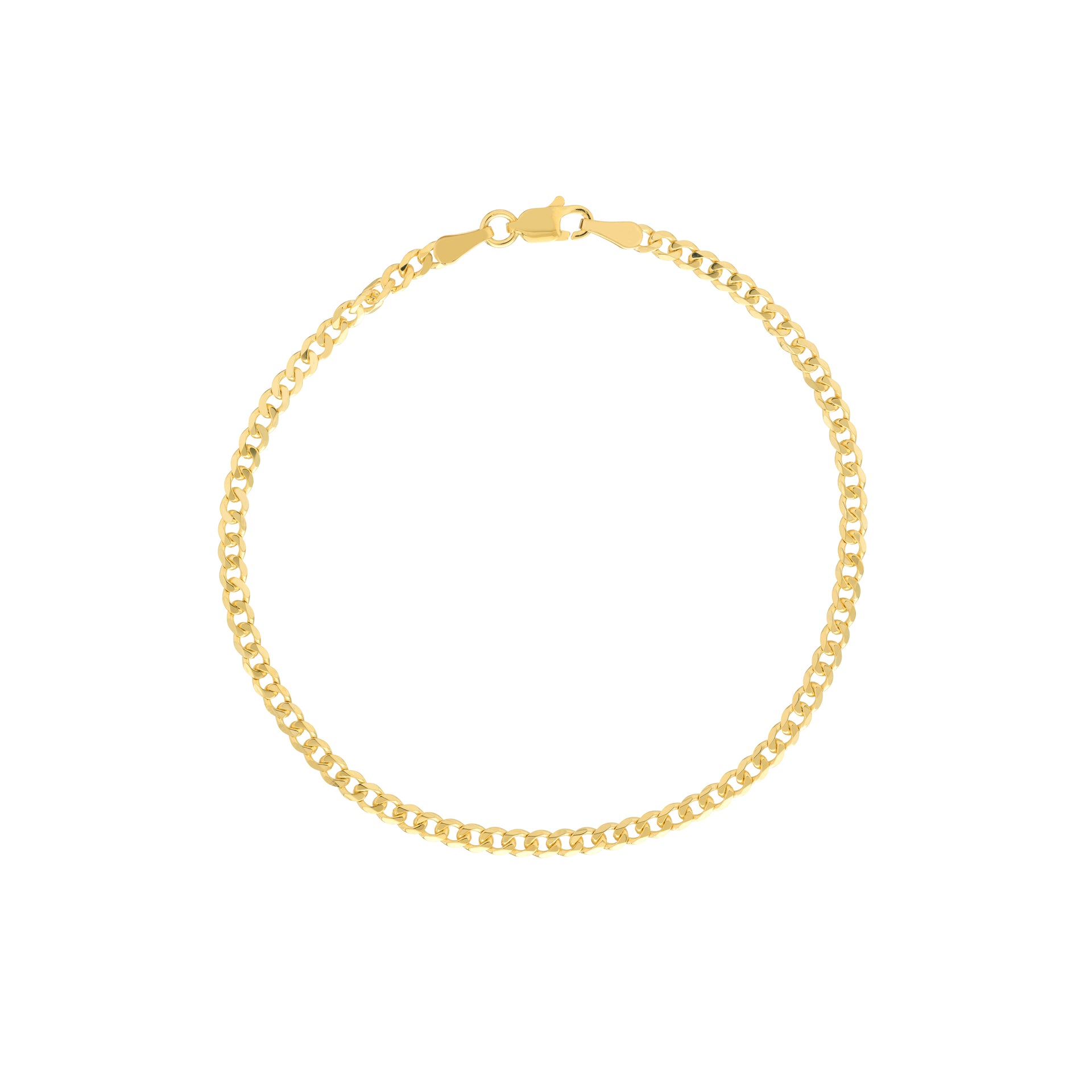 Hemsleys Collection 14K Gold Cuban Link 2.7mm Bracelet