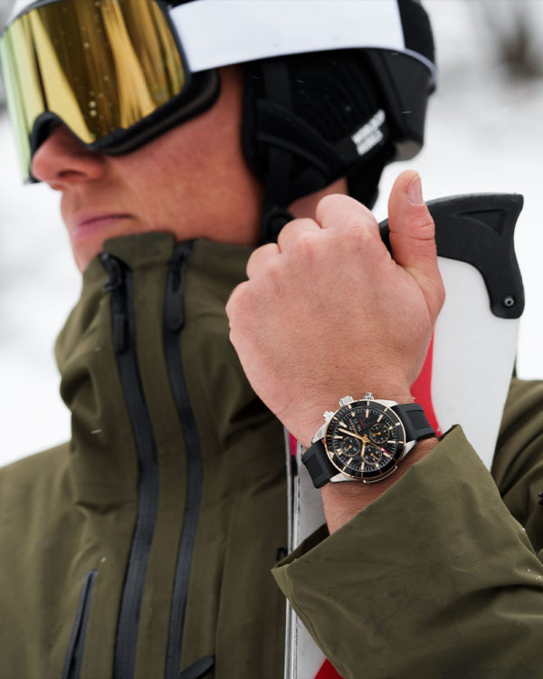 Norqain Adventure Sport Chrono Day Date Steel & Gold Auto (Cadran noir / 41mm)