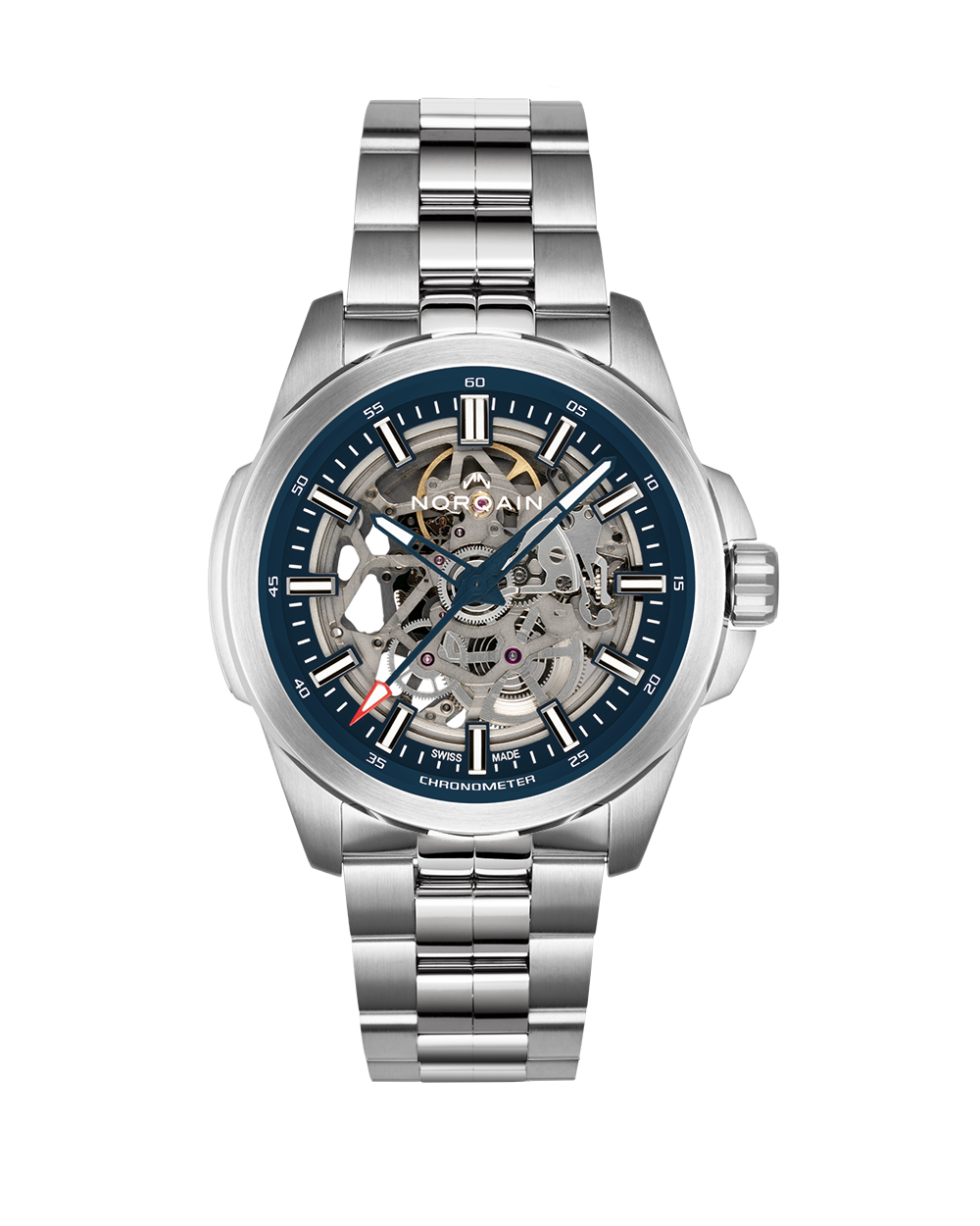 Norqain Independence Skeleton Auto (Cadran bleu squelette / 42mm)