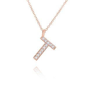 Statement Diamond Initial Necklace – House of K'dor