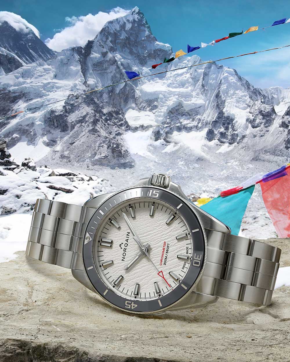 Norqain Adventure Neverest Glacier Auto (cadran blanc glacier / 40mm)