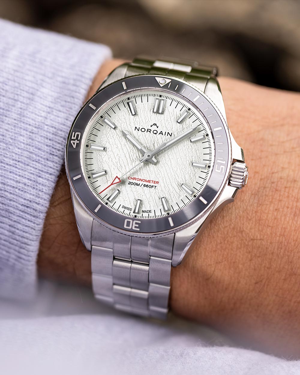 Norqain Adventure Neverest Glacier Auto (cadran blanc glacier / 40mm)