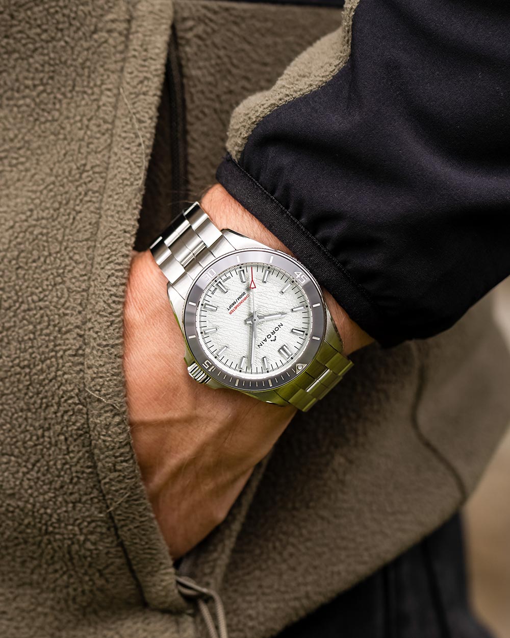 Norqain Adventure Neverest Glacier Auto (cadran blanc glacier / 40mm)