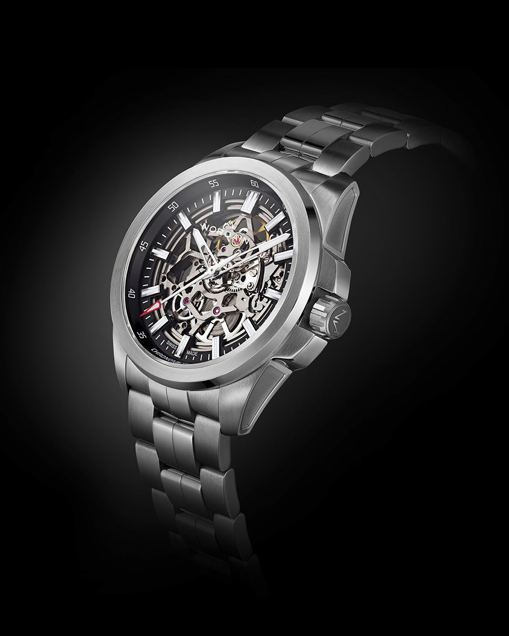 Norqain Independence Skeleton Auto (Cadran noir squelette / 42mm)