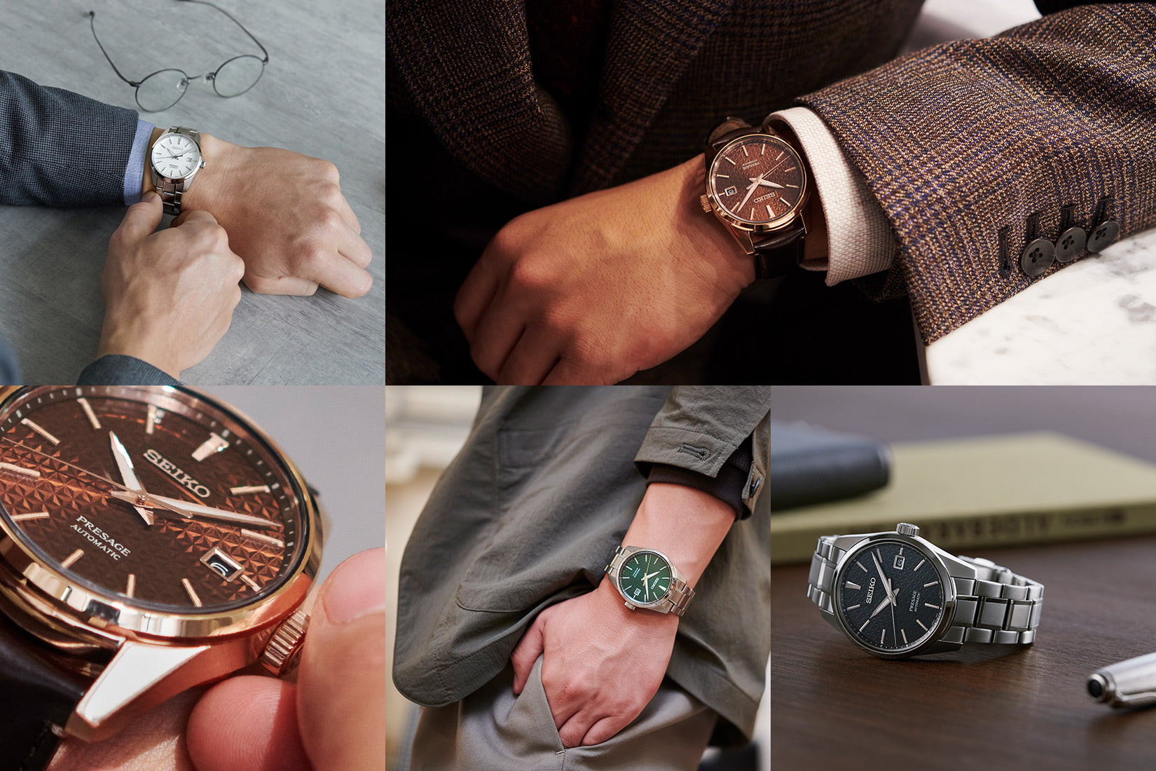 Seiko Presage Sharp Edged SPB170 Automatic (cadran brun / 39mm)