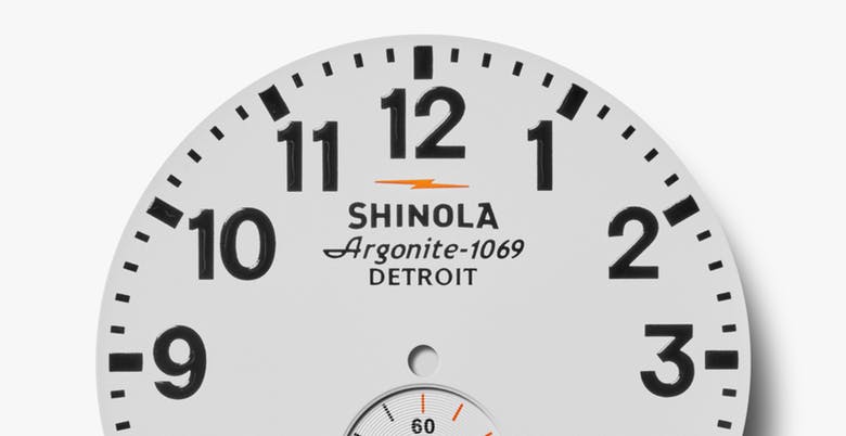 Shinola The Runwell Quartz (White Dial / 47mm)
