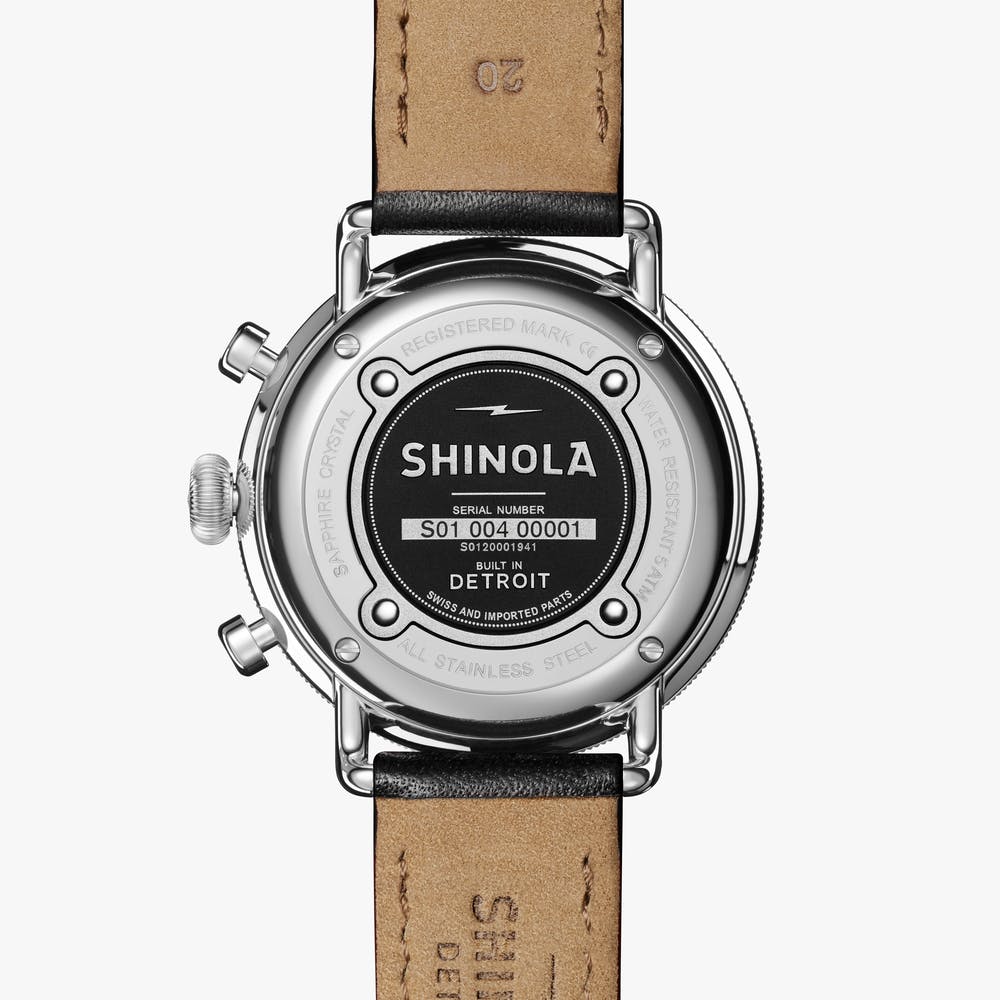 Shinola Canfield Chronograph Quartz (White Dial / 43mm)