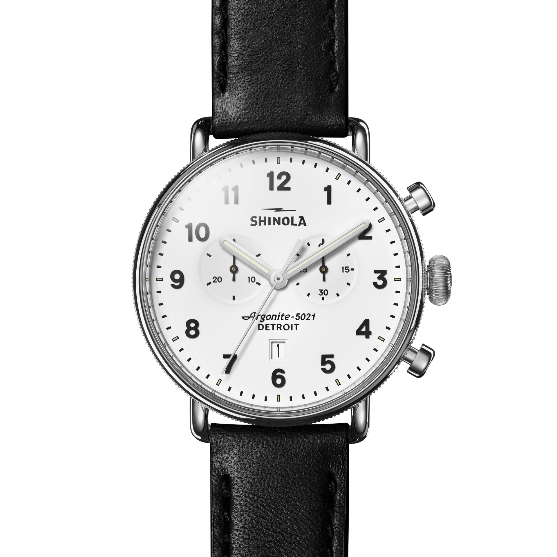 Shinola Canfield Chronograph Quartz (White Dial / 43mm)