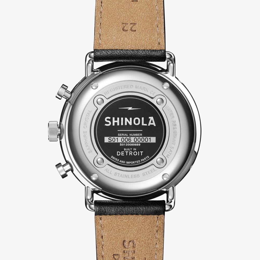 Shinola The Canfield Sport Chronograph Quartz (Black Dial / 45mm)