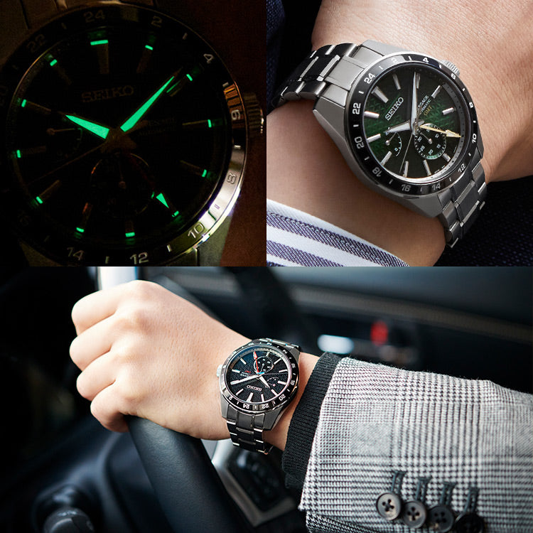 Seiko Presage Sharp Edged GMT SPB221 Automatic (Black Dial / 42mm)