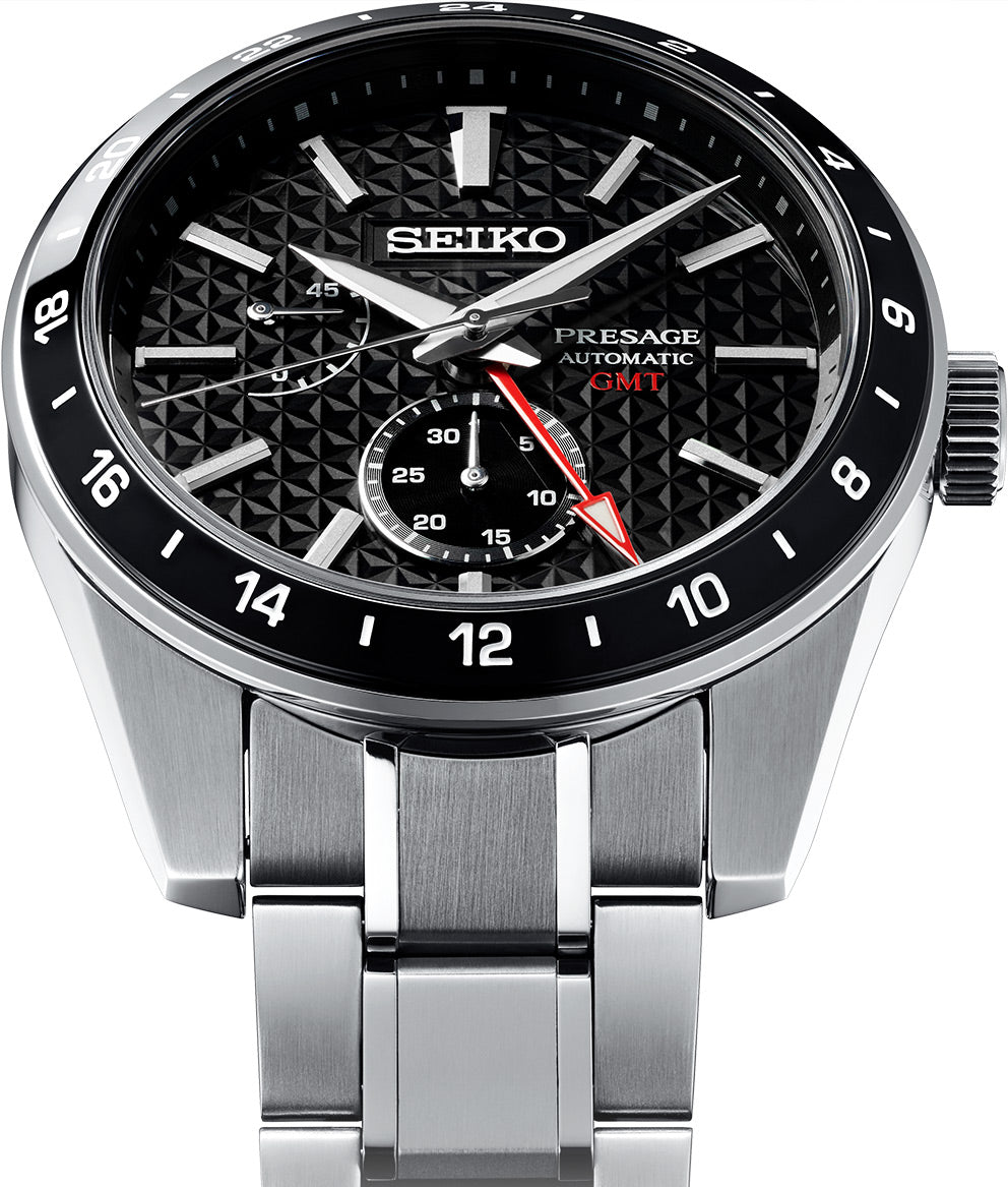 Seiko Presage Sharp Edged GMT SPB221 Automatic (Black Dial / 42mm)