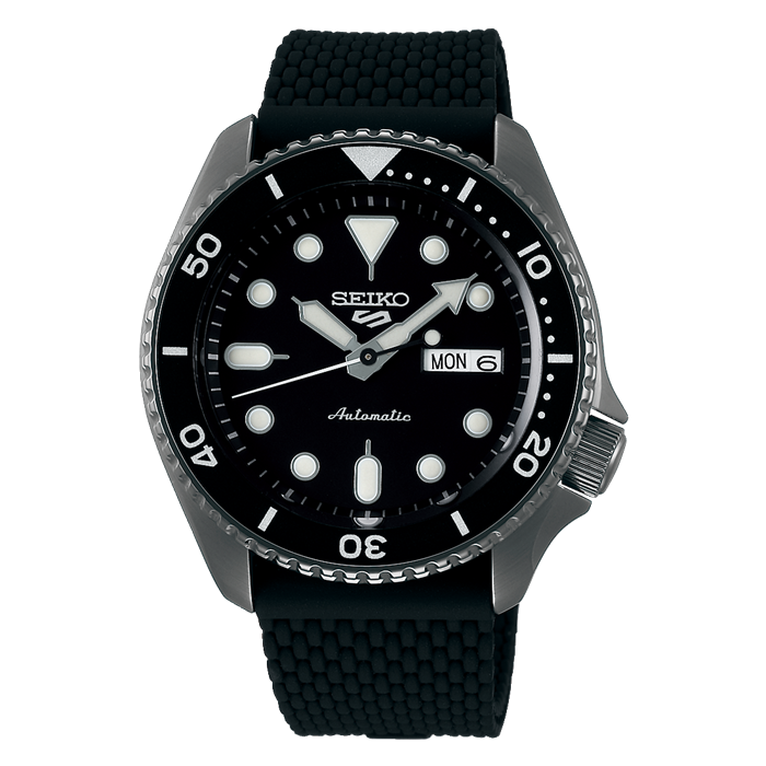 Seiko 5 Sports SRPD65 Automatic Black Dial 42.5mm Black Case