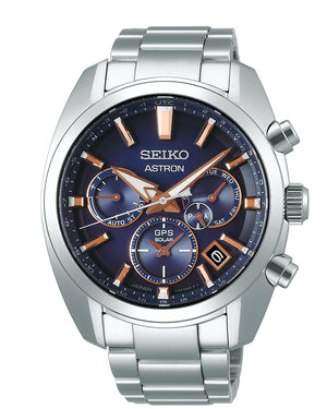 Seiko Astron SSH049 (Blue Dial / 43mm / Rose Gold Accents)