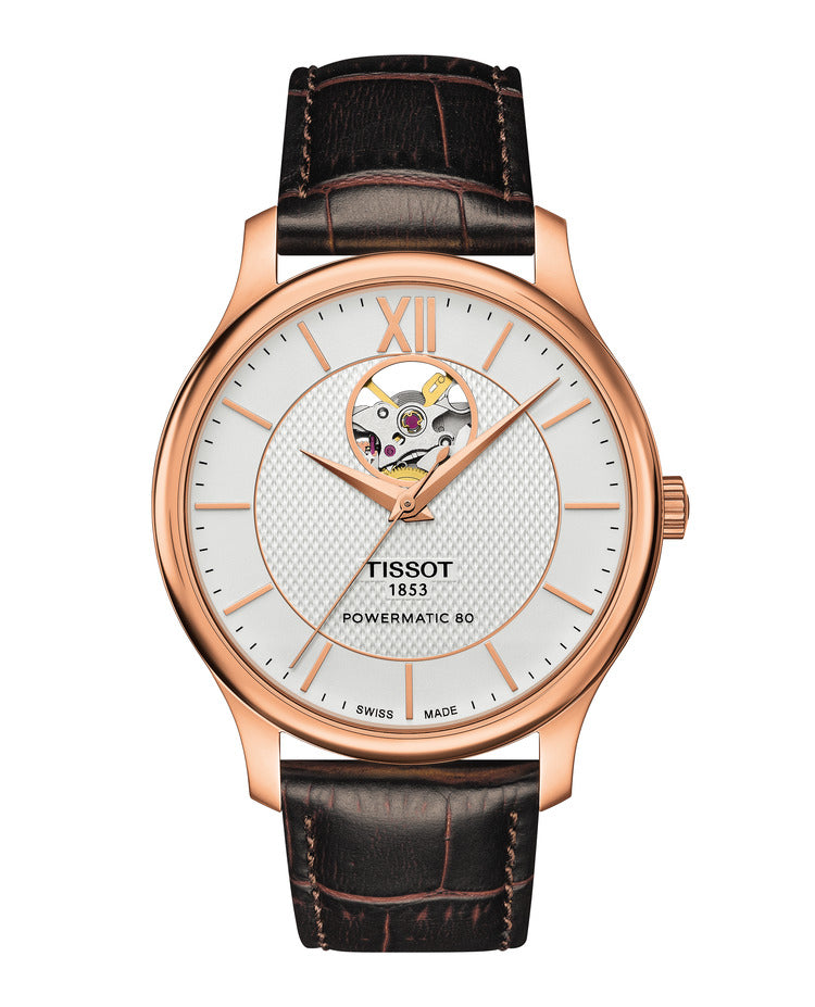 Tissot Tradition Powermatic 80 Open Heart (cadran argenté / 40mm)