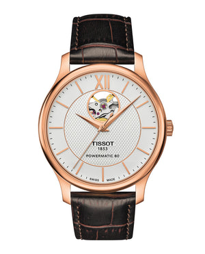 Tissot open heart gold top