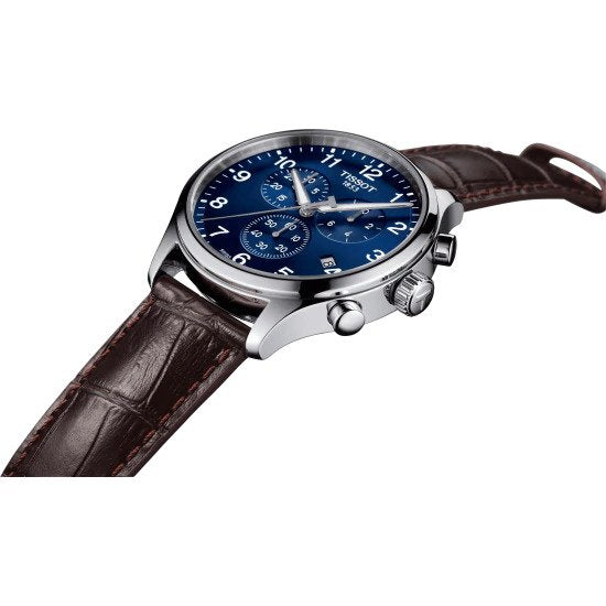 Chronographe à quartz Tissot Chrono XL (cadran bleu / 45mm)