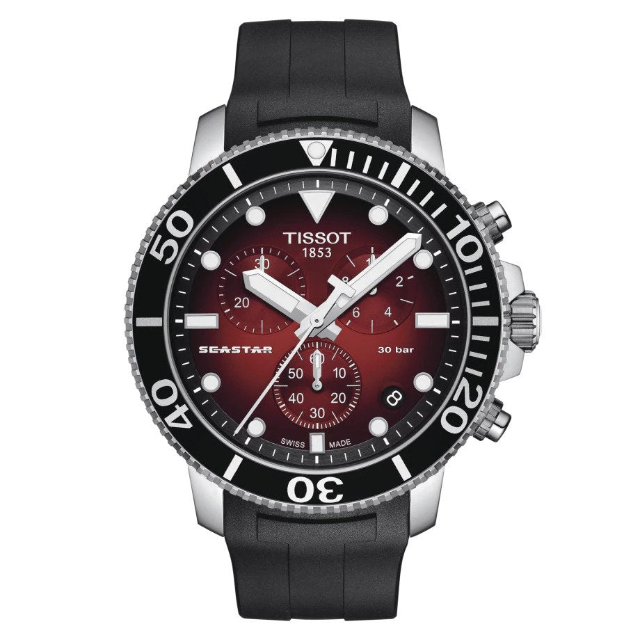 Tissot Seastar 1000 Chronograph Quartz (Red Dial