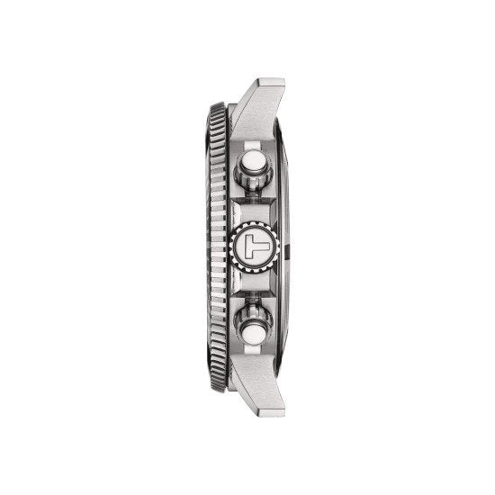 Chronographe Tissot Seastar 1000 à quartz (cadran noir / 45,5 mm / rose)
