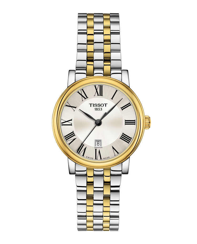 Tissot Carson Premium Lady Quartz (cadran argent / 30mm / jaune)