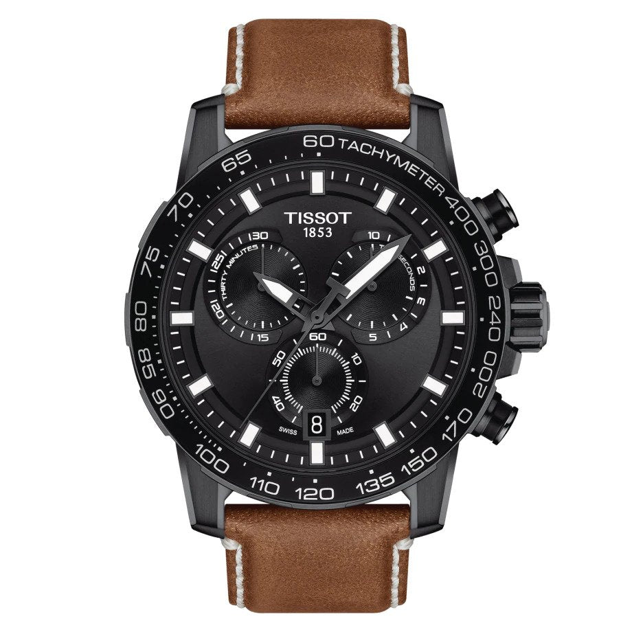 Tissot Supersport Chrono Quartz Chronograph (Black Dial / 45.5mm / Black PVD)