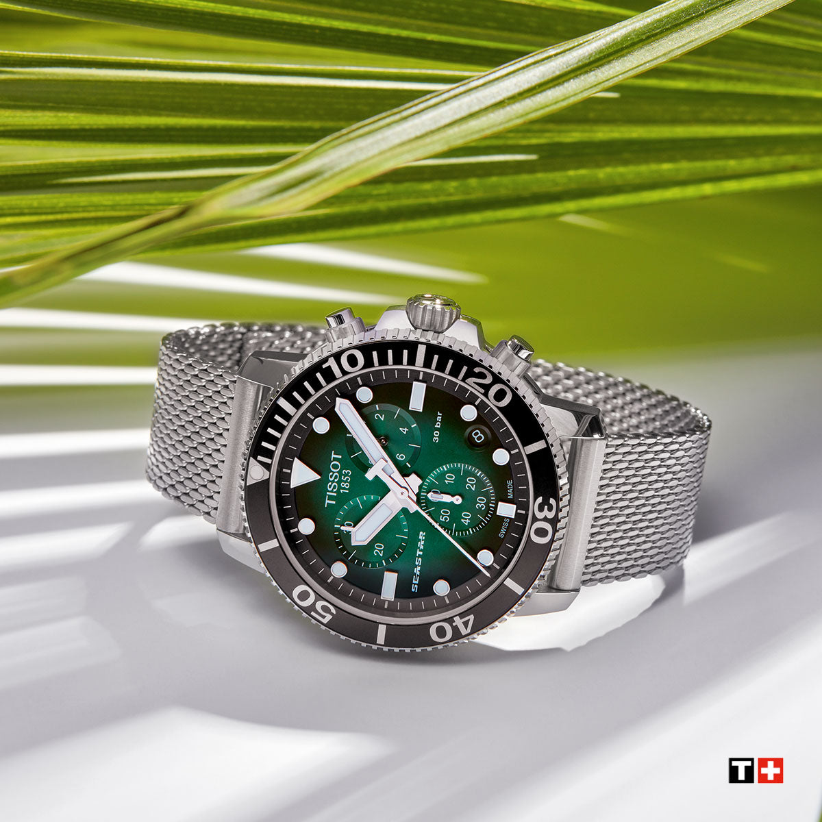Tissot Seastar 1000 Chronograph Quartz (Green Dial / 45.5mm)
