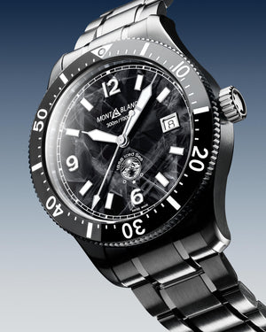 Montblanc 1858 Iced Sea Automatic Date (Black Dial / 41mm)