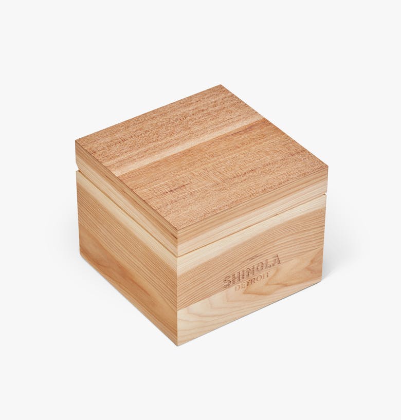 Shinola wooden outlet watch box