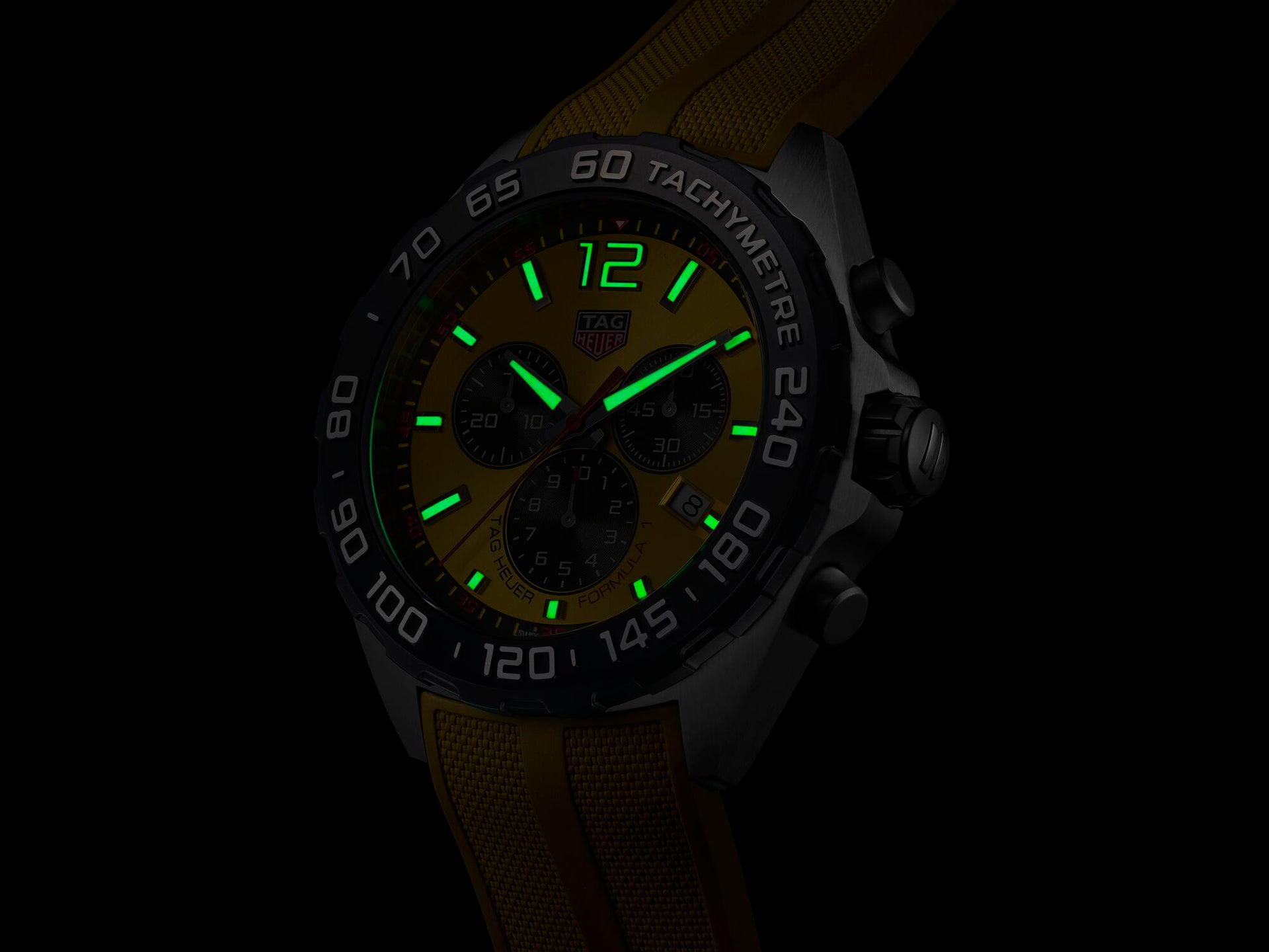 TAG Heuer Formula 1 Quartz Chronograph (Yellow Dial / 43mm)