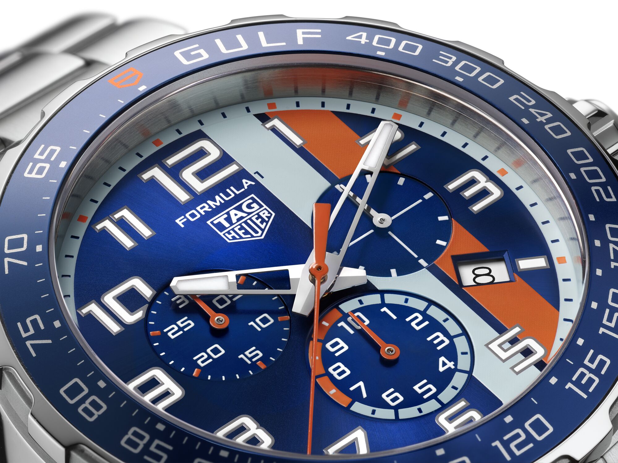 TAG Heuer Formula 1 Gulf Edition Quartz Chronograph (Blue Dial / 43mm / Steel)