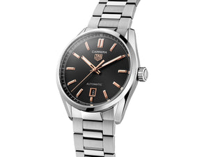 TAG Heuer Carrera Automatic (Black Dial / 39mm / Rose Gold Accents)