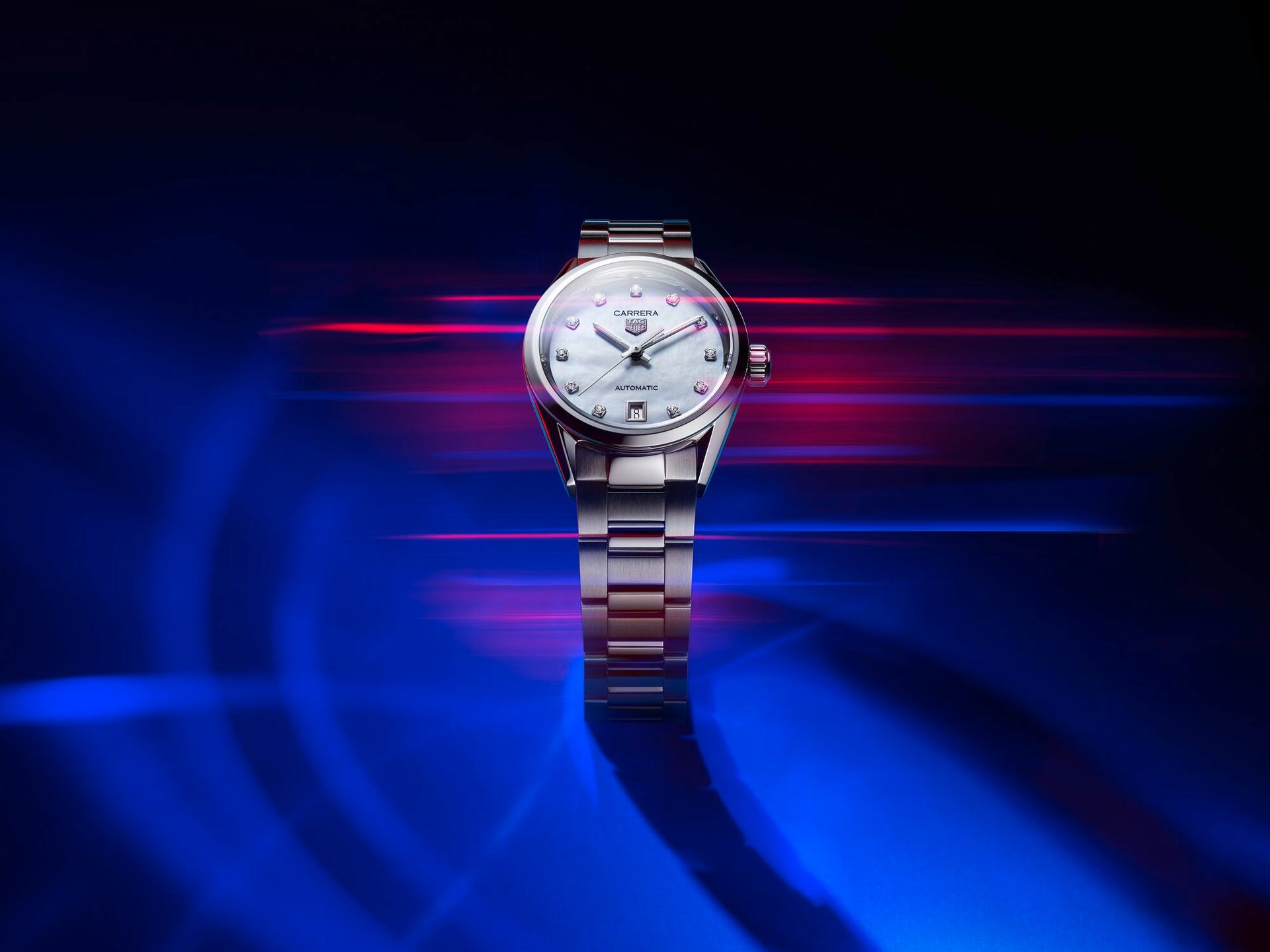 TAG Heuer Carrera Ladies Automatic (cadran diamant blanc / 29 mm)