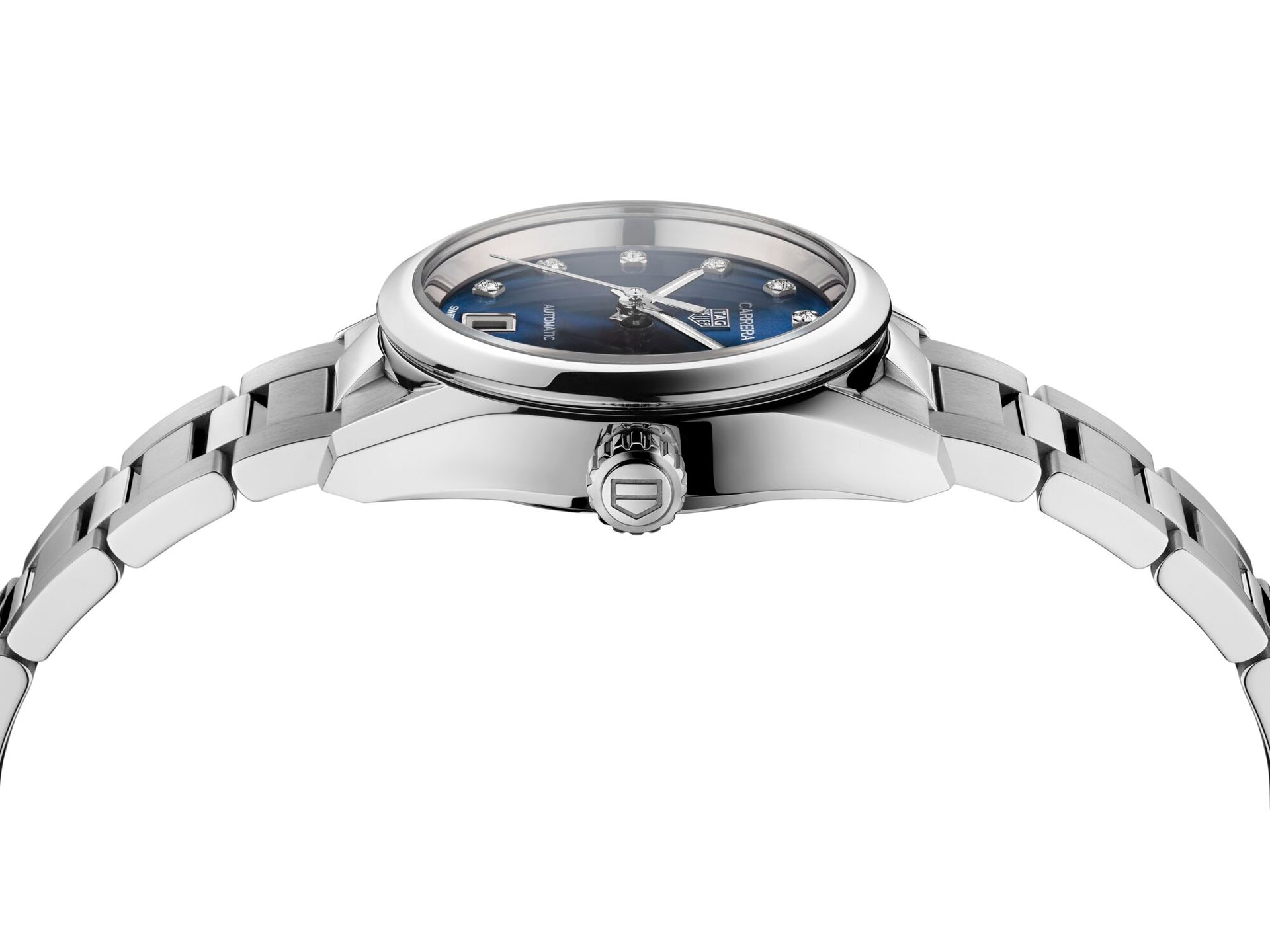 TAG Heuer Carrera Ladies Automatic (Blue Diamond Dial / 29mm)