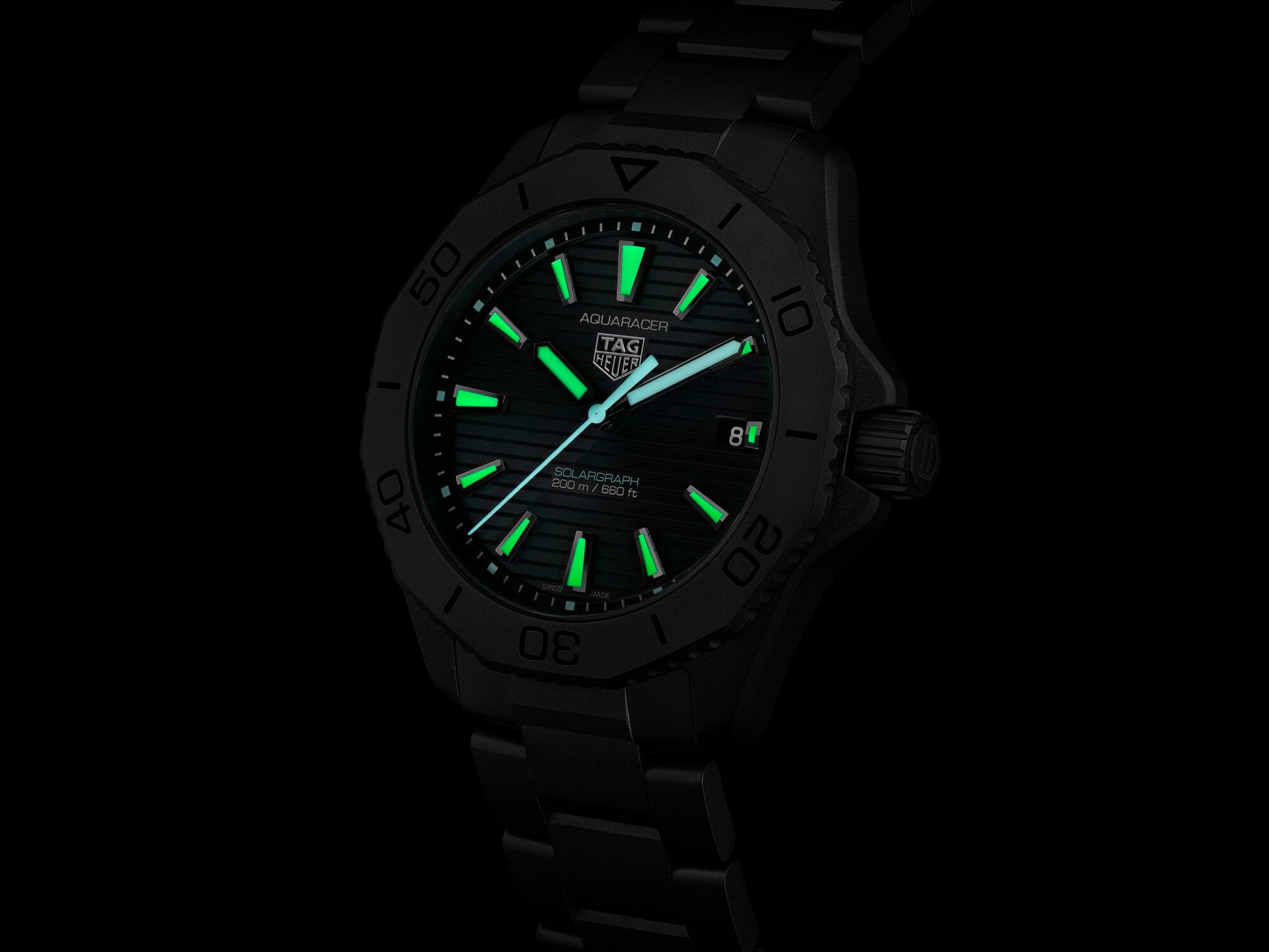 TAG Heuer Aquaracer Professional 200 Solargraph (Cadran noir / 40mm)