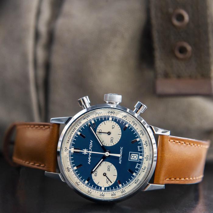 Hamilton American Classic Intra-Matic Auto Chrono (Blue Dial / 40mm)