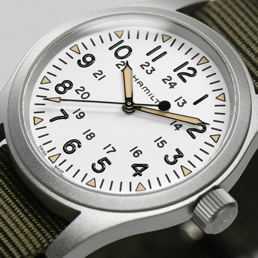 Hamilton Khaki Field Mechanical (cadran blanc / 38mm)