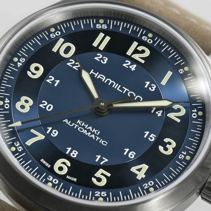 Hamilton Khaki Field Titanium Auto (cadran bleu / 42mm)