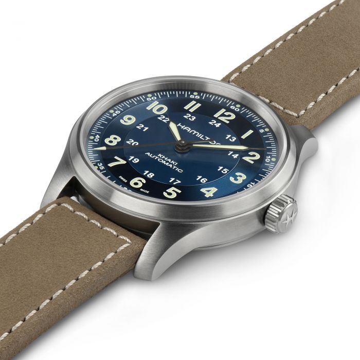 Hamilton Khaki Field Titanium Auto (cadran bleu / 42mm)