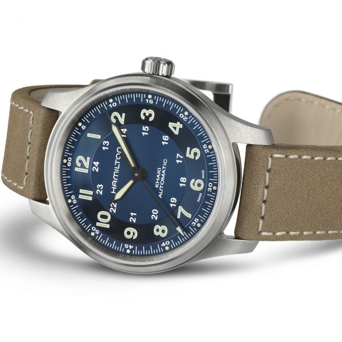 Hamilton Khaki Field Titanium Auto (cadran bleu / 42mm)