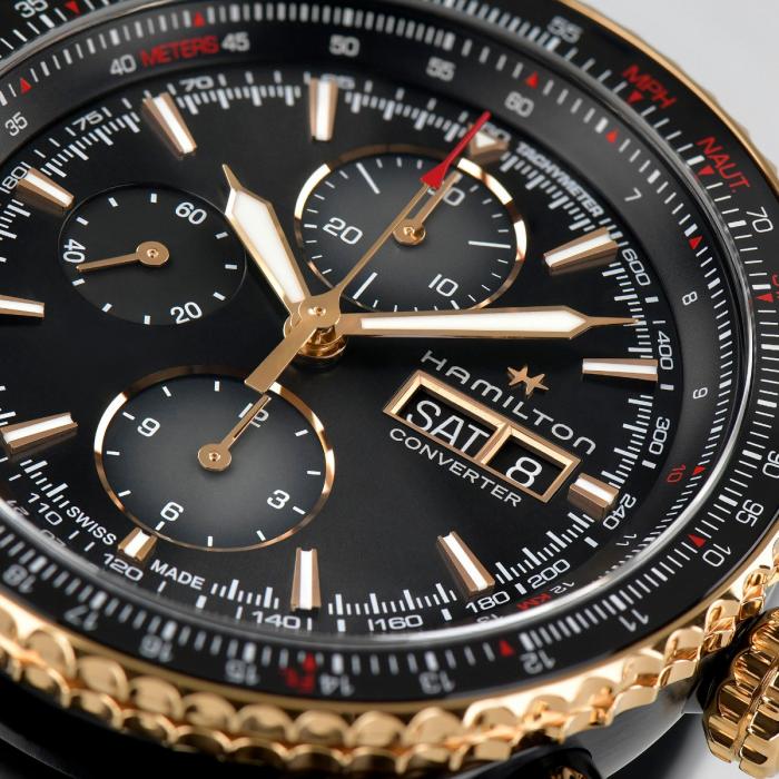 Hamilton Khaki Aviation Converter Auto Chrono (Black Dial / 44mm / Black Case)