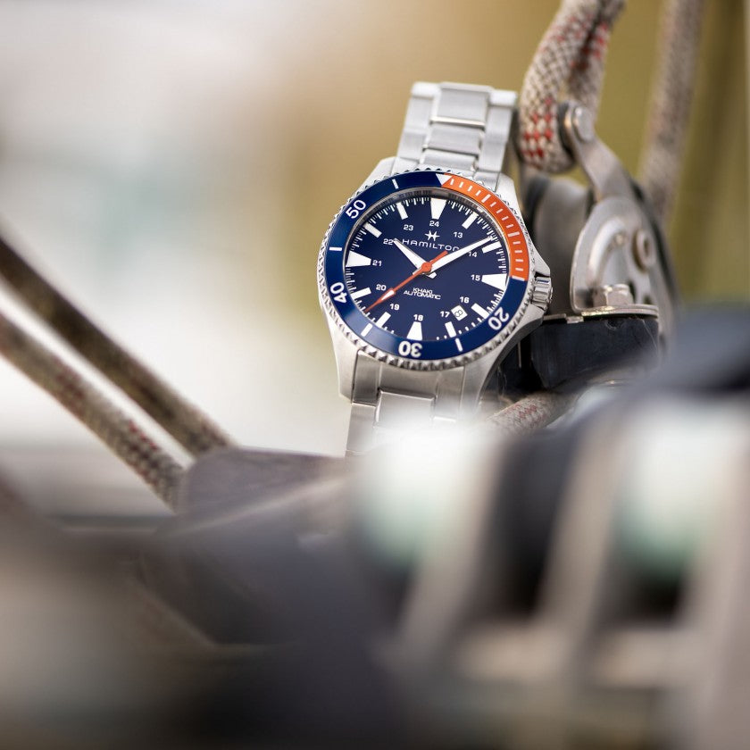 Hamilton Khaki Navy Scuba Auto (cadran bleu / 40mm / acier)