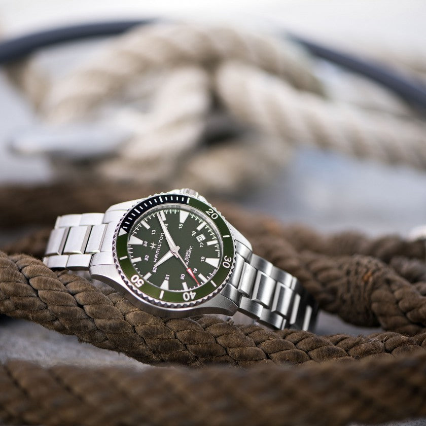 Hamilton Khaki Navy Scuba Auto (Green Dial / 40mm / Steel)