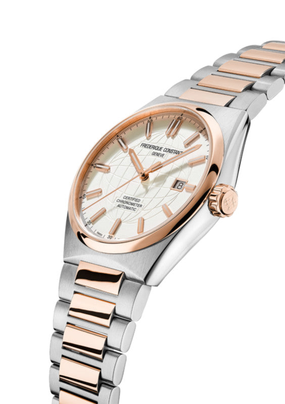 Frederique Constant Highlife Automatic COSC (Silver Dial / 41mm / Rose Gold Two-Tone)