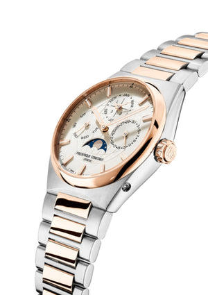 Frederique Constant Highlife Perpetual Calendar Manufacture Automatic (Silver Dial / 41mm / Rose Gold Two-Tone)