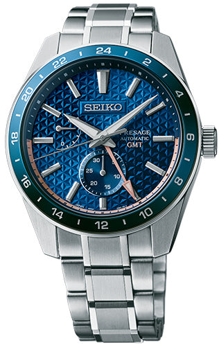 Seiko Presage Sharp Edged GMT SPB217 Automatic (Blue Dial / 42mm)